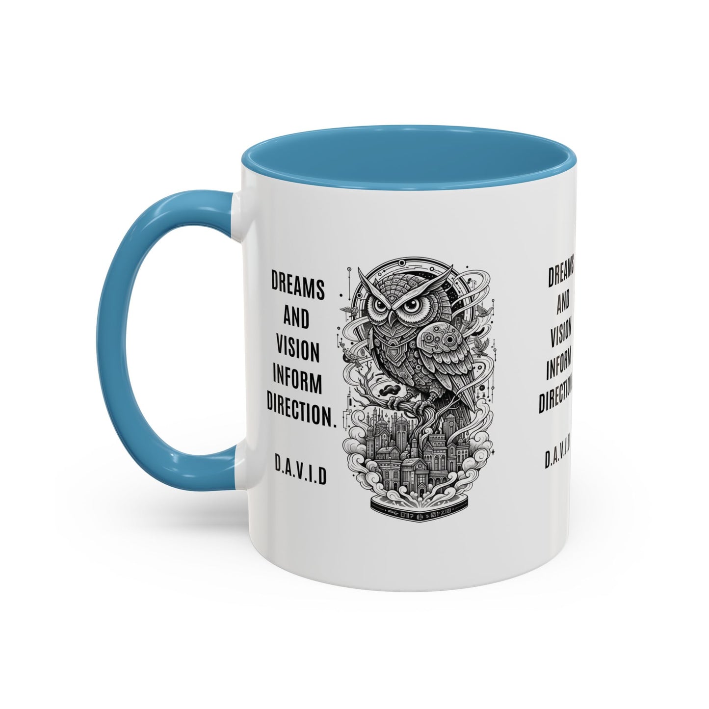 Personalized Owl Vision Accent Coffee Mug