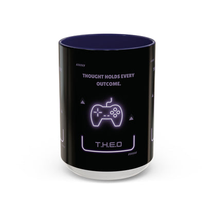 Personalized Initial Game Controller Accent Coffee Mug