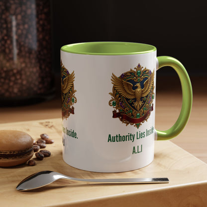 Personalized Initial Eagle Accent Coffee Mug