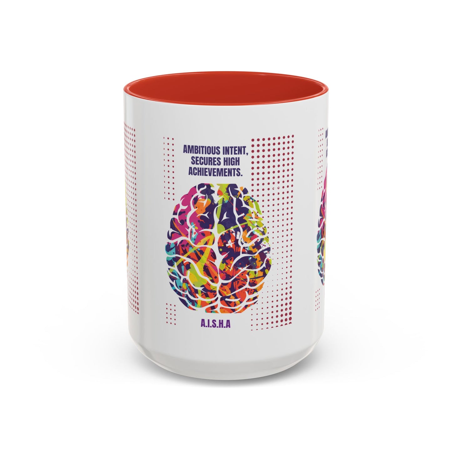 Personalized Initial Brain Accent Coffee Mug