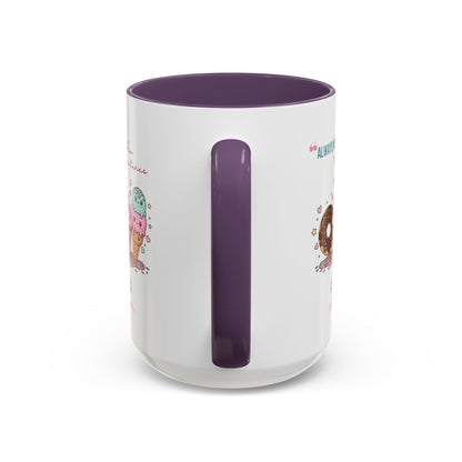 Personalized Initial Sweet Treat Accent Coffee Mug