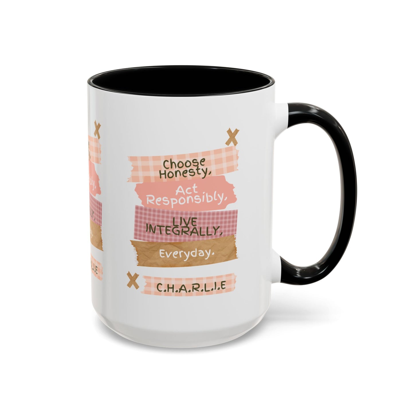 Personalized Message Pieces Accent Coffee Mug