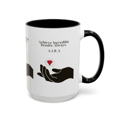 Personalized Initial Hand and Gem Accent Coffee Mug