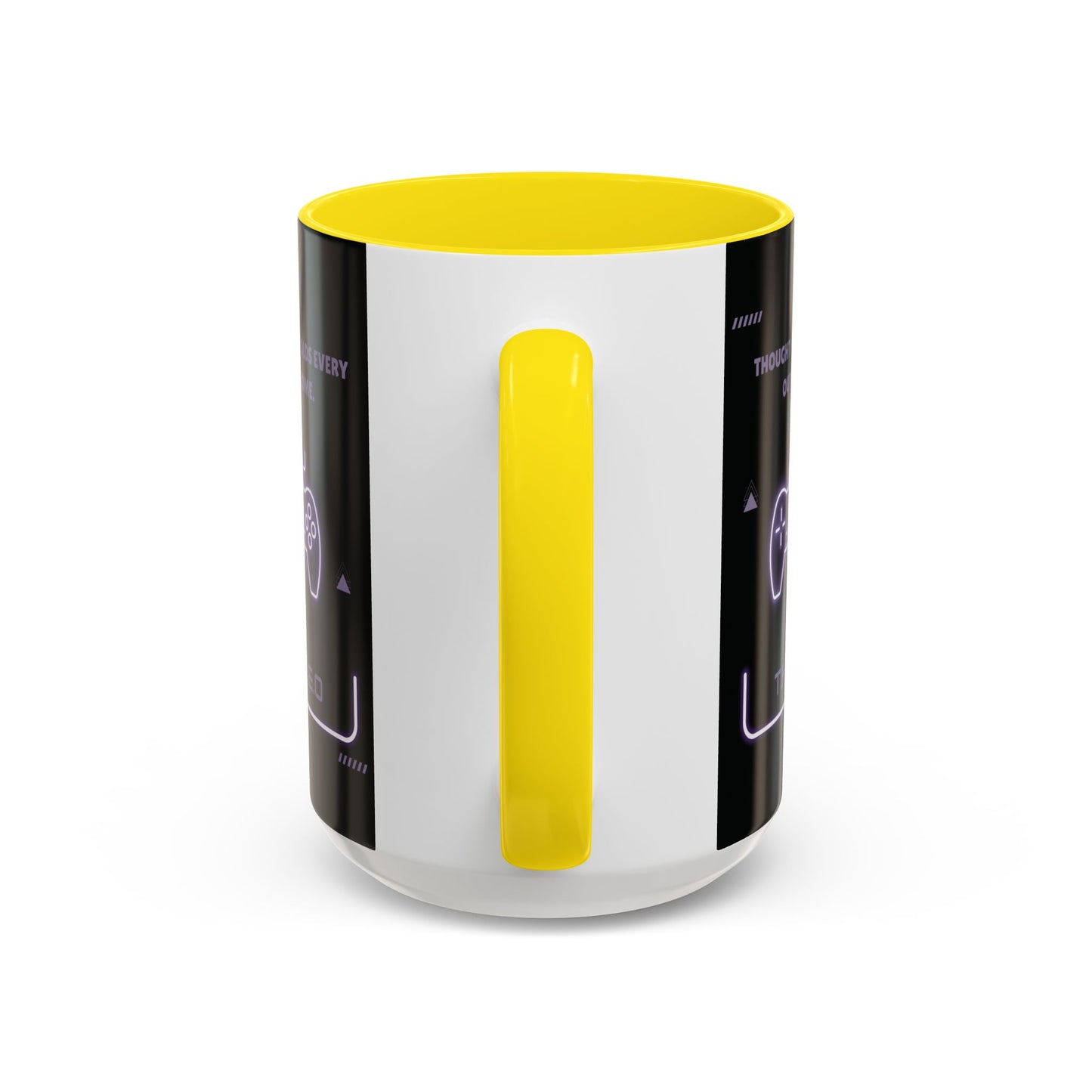 Personalized Initial Game Controller Accent Coffee Mug