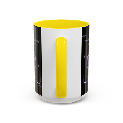 Personalized Initial Game Controller Accent Coffee Mug