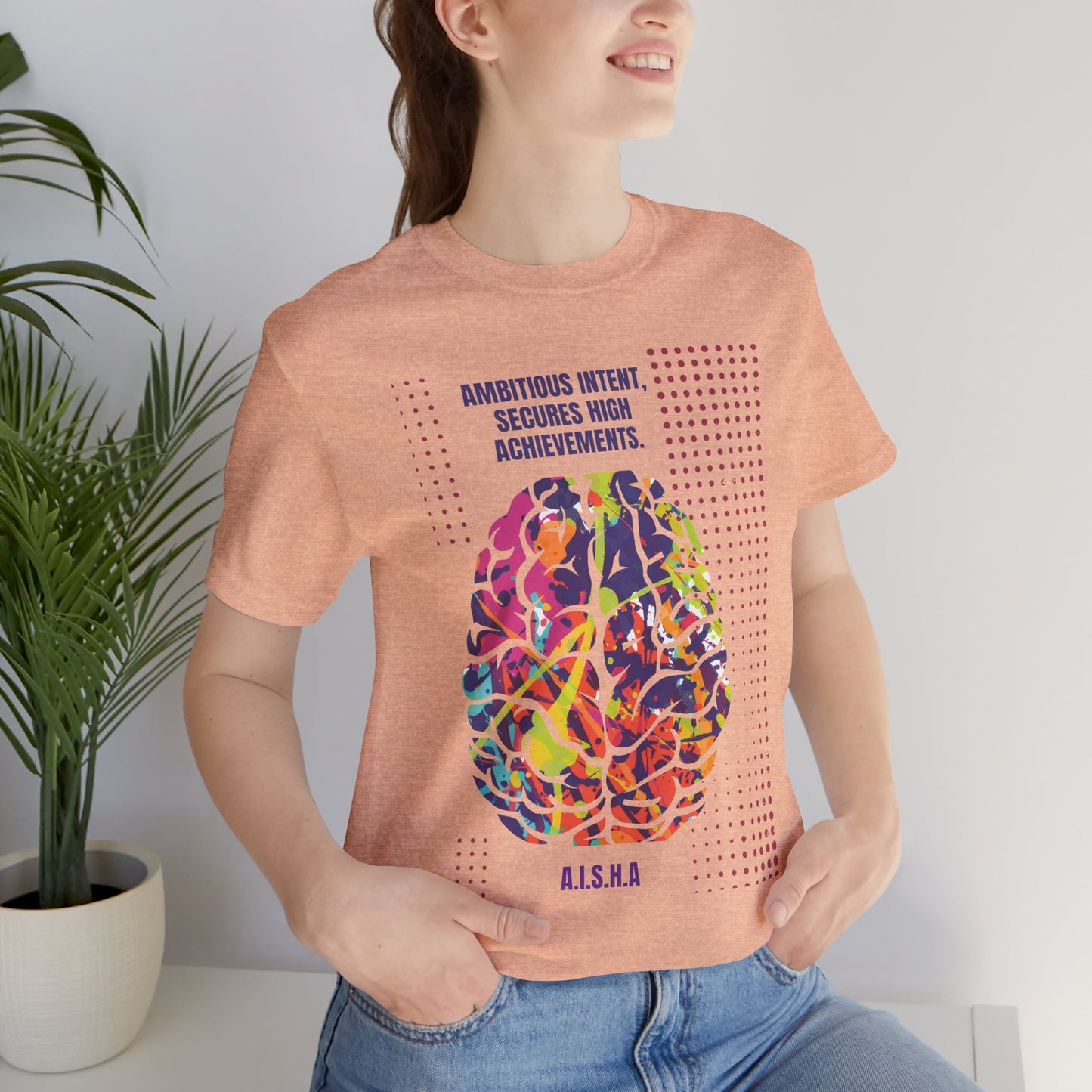 Personalized Motivational Brain Graphic Tee