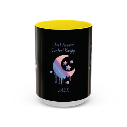 Personalized Moon Dripping Accent Coffee Mug