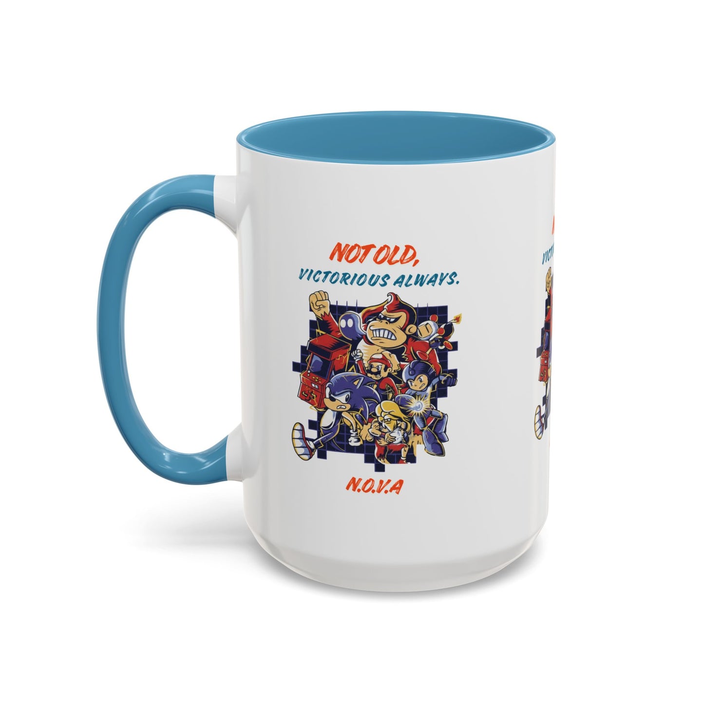 Personalized Victory Cartoon Accent Coffee Mug