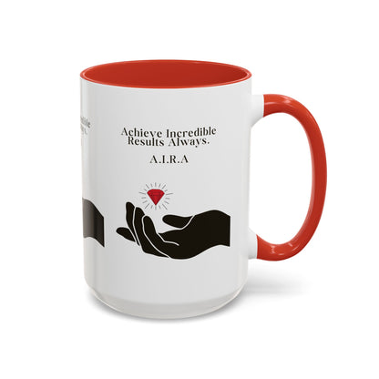 Personalized Initial Hand and Gem Accent Coffee Mug