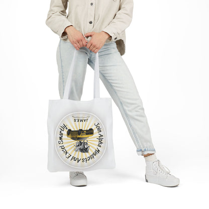 Personalized Initial Quote Horse Car Canvas Tote Custom Name