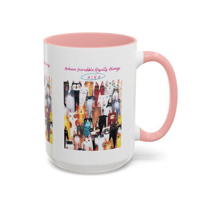 Personalized Initial Cat Collage Accent Coffee Mug