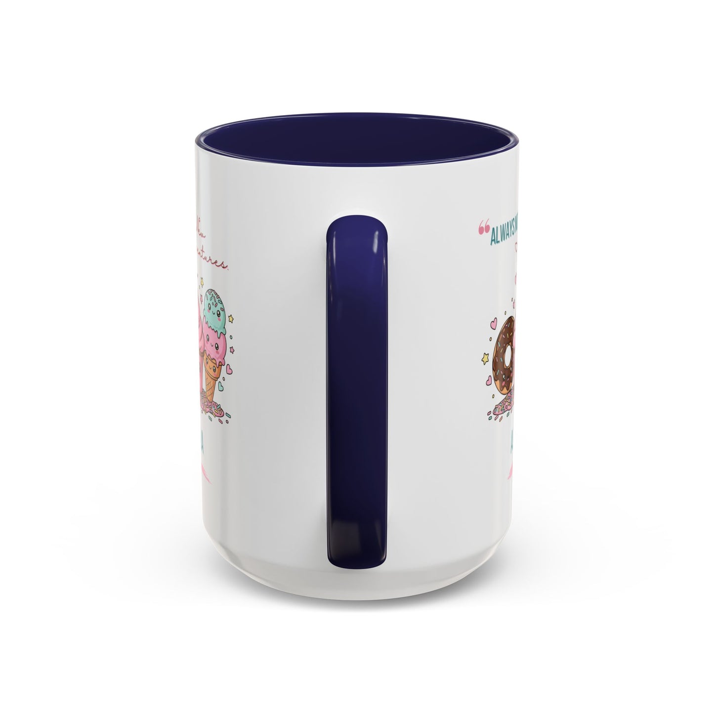 Personalized Initial Sweet Treat Accent Coffee Mug