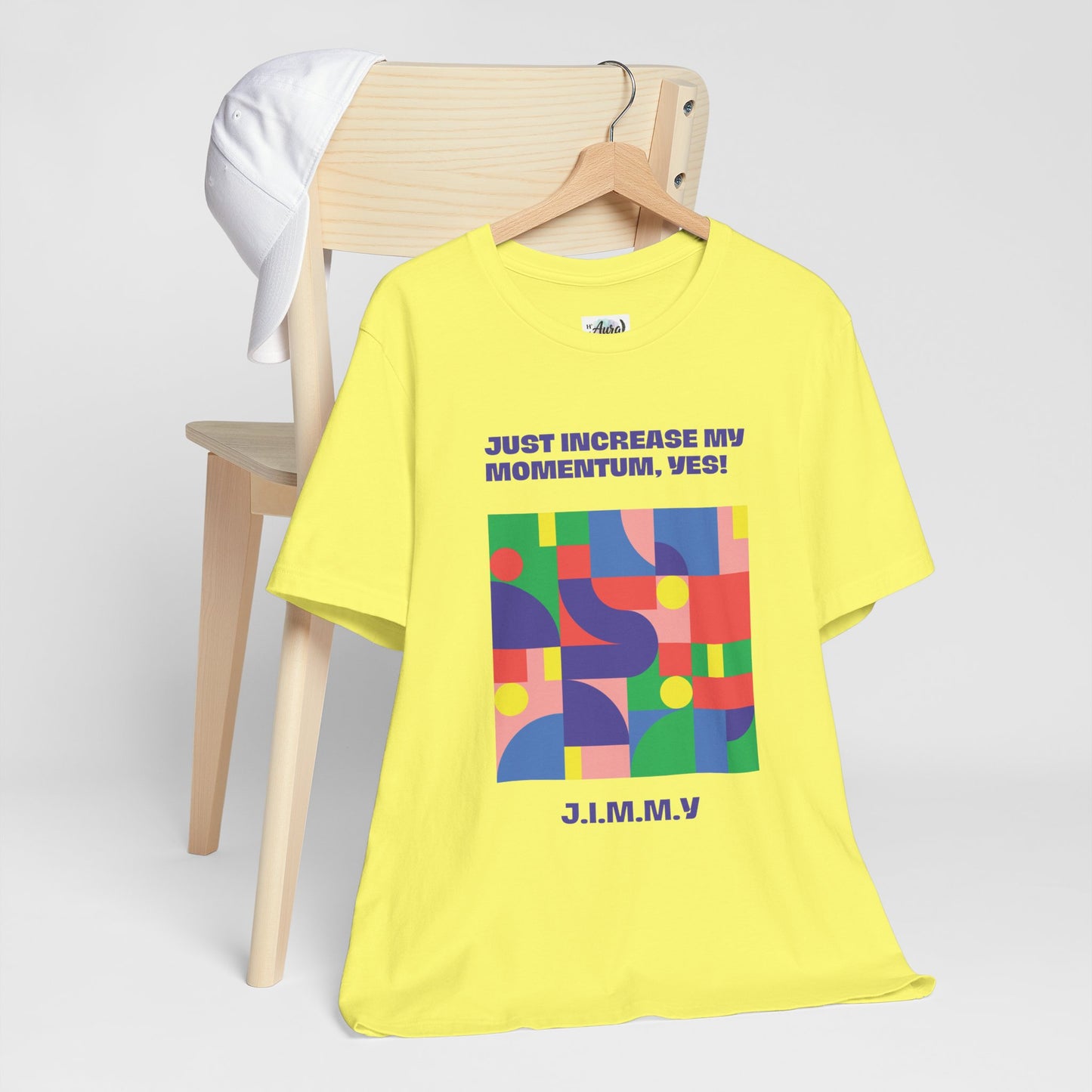 Personalized Momentum Graphic Colorful Geometric Design Tee