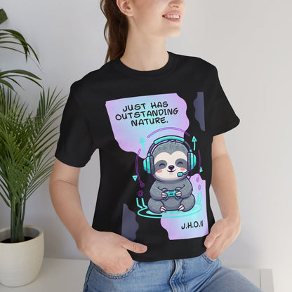 Personalized Sloth Gamer Tee