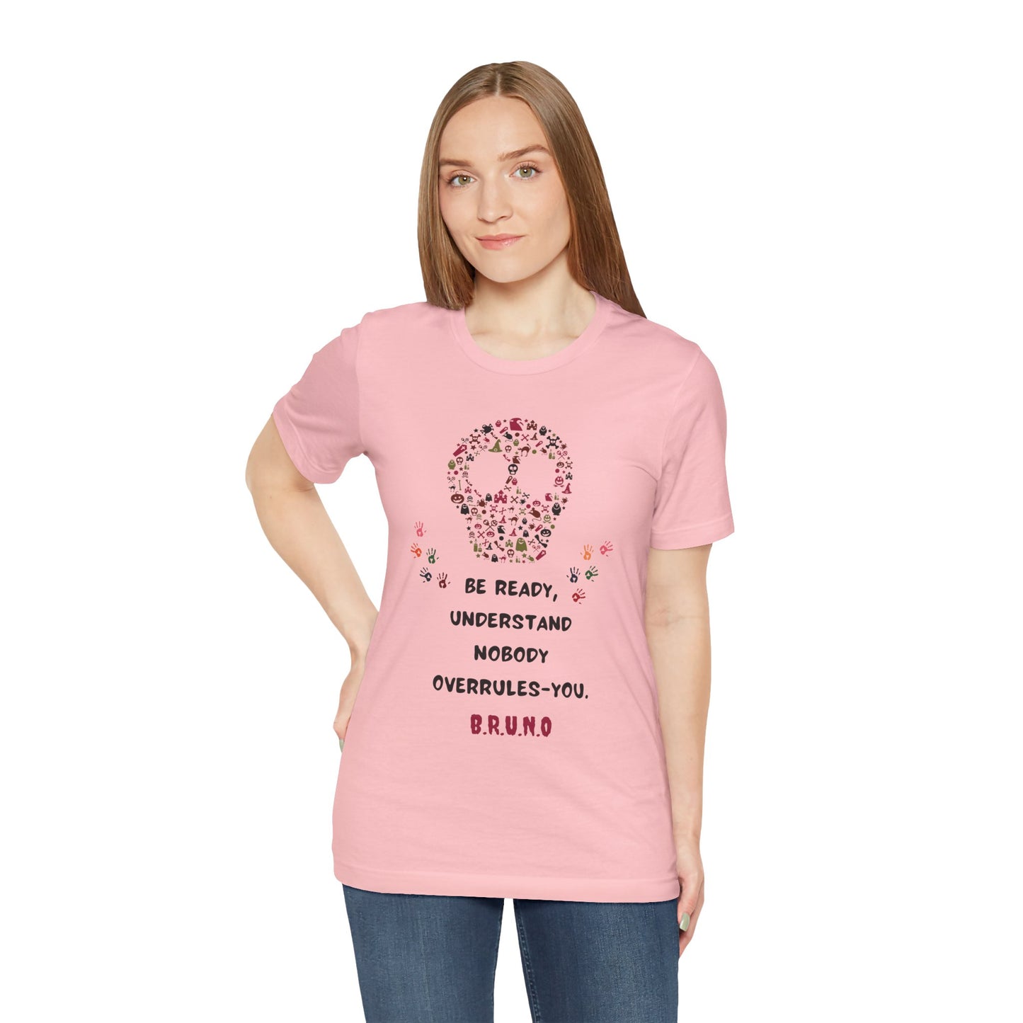 Personalized Peace Floral  and Skull Tee