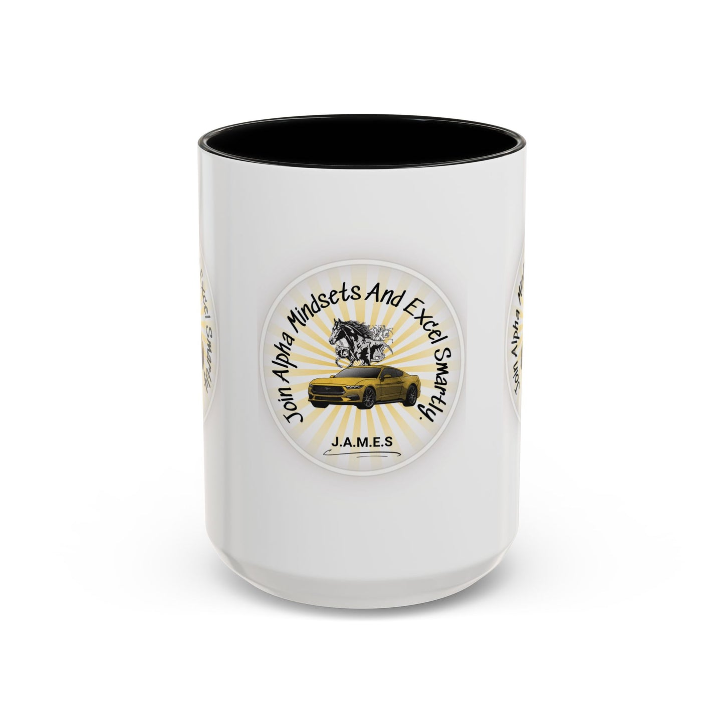 Personalized Car with Horse Accent Coffee Mug