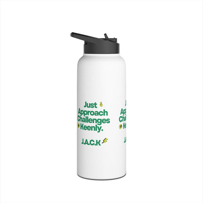 Personalized Initial Quote Simple Message Stainless Steel Water Bottle