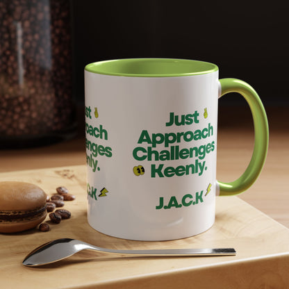 Personalized Simple Message Accent Coffee Mug