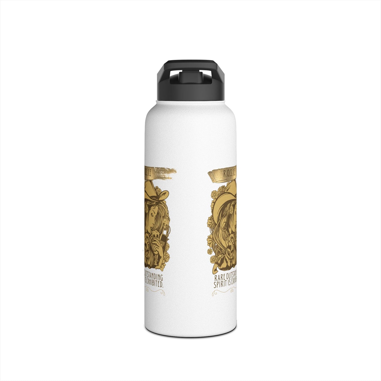 Personalized Initial Quote Golden Girl Stainless Steel Water Bottle
