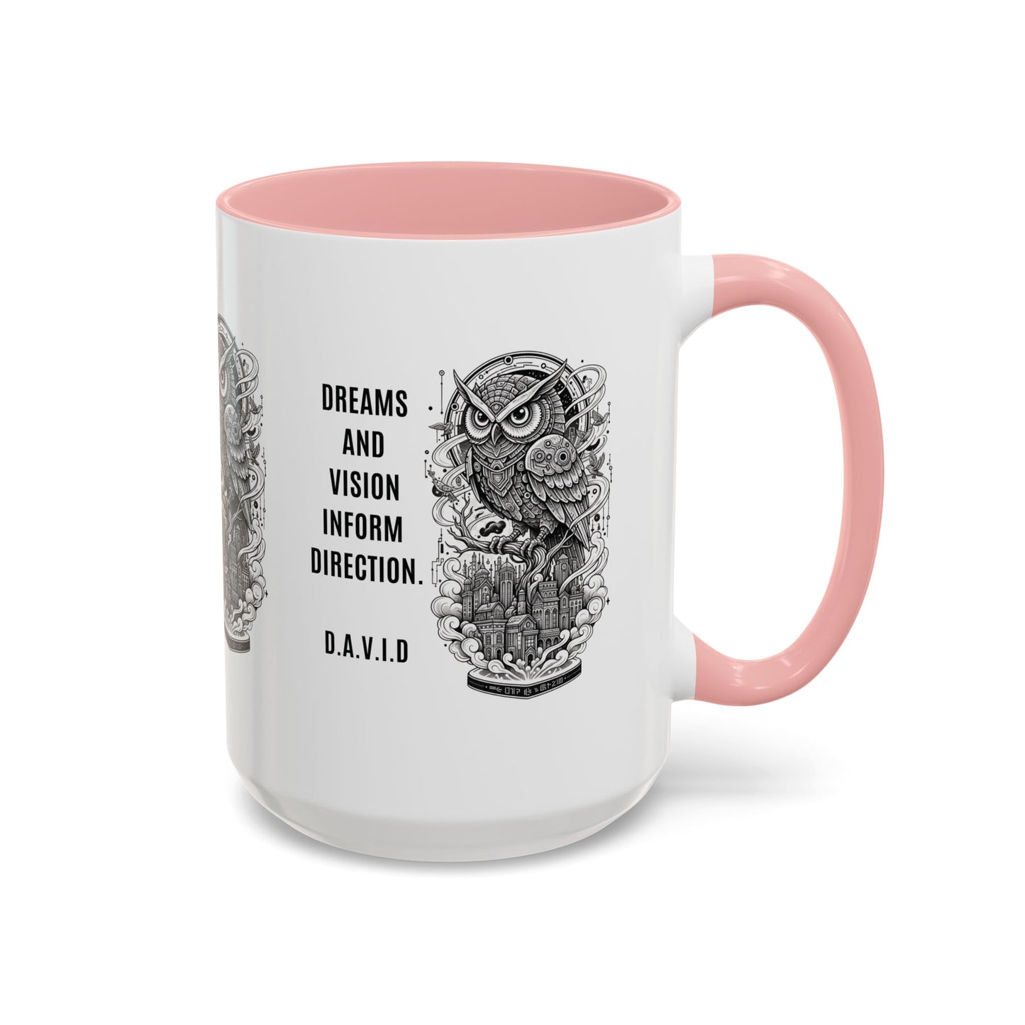 Personalized Owl Vision Accent Coffee Mug