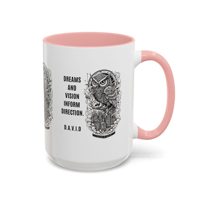 Personalized Owl Vision Accent Coffee Mug