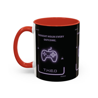 Personalized Initial Game Controller Accent Coffee Mug