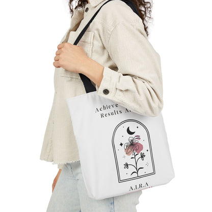 Personalized Initial Quote Floral Moon Canvas Tote Custom Name