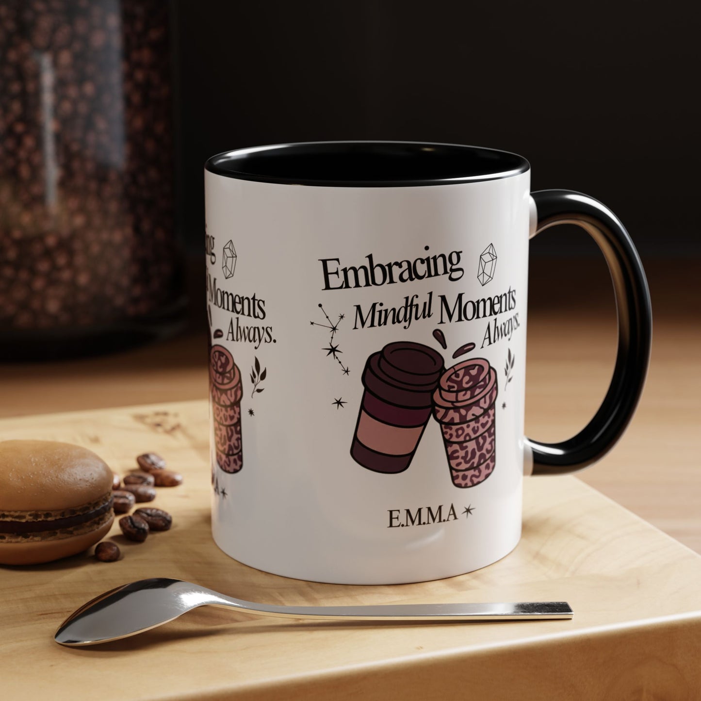 Personalized Girly Coffee Accent Coffee Mug
