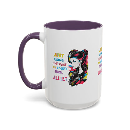 Personalized Vintage Girl Accent Coffee Mug