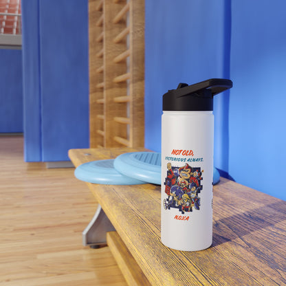 Personalized Initial Quote Cartoon Stainless Steel Water Bottle