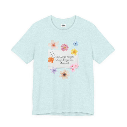 Personalized Floral Note Tee