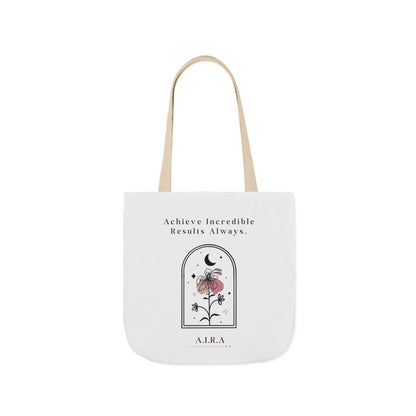 Personalized Initial Quote Floral Moon Canvas Tote Custom Name