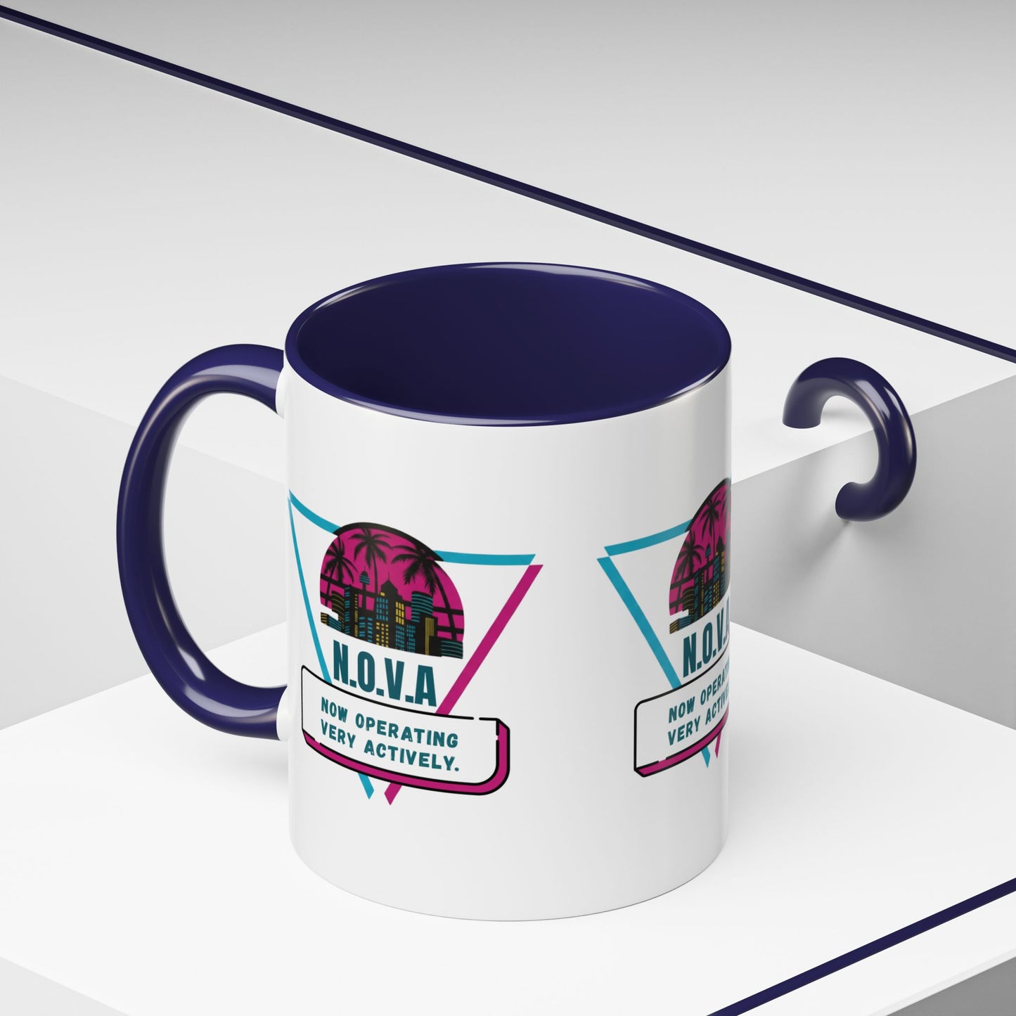 Personalized Building View Accent Coffee Mug