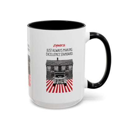 Personalized Vintage Car Accent Coffee Mug