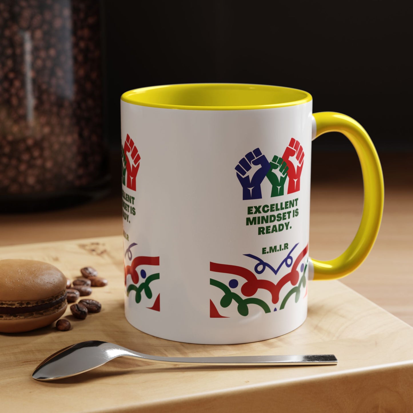 Personalized Initial Victory Accent Coffee Mug