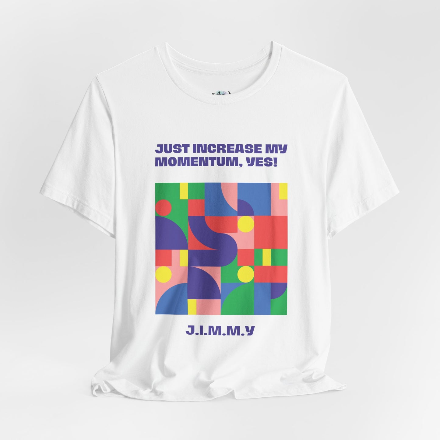 Personalized Momentum Graphic Colorful Geometric Design Tee