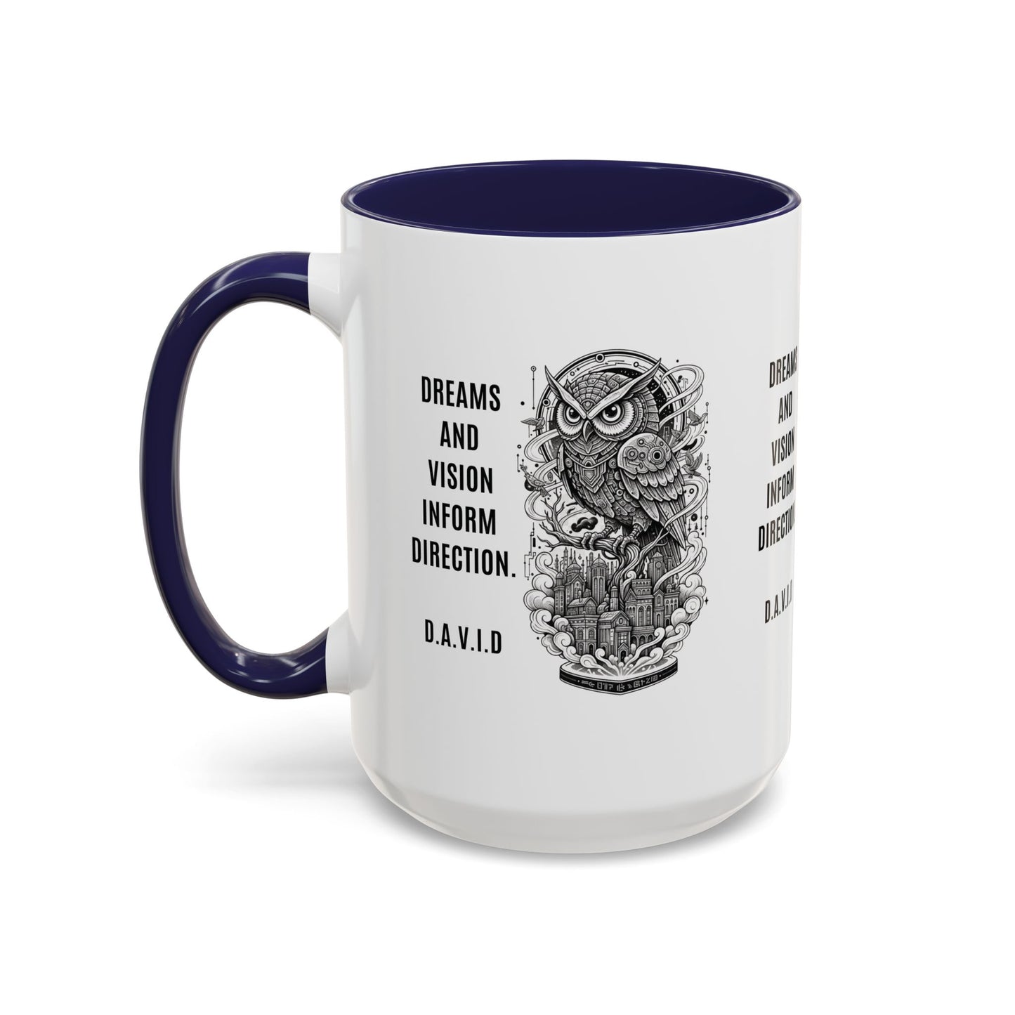 Personalized Owl Vision Accent Coffee Mug