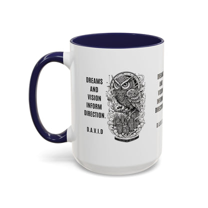 Personalized Owl Vision Accent Coffee Mug
