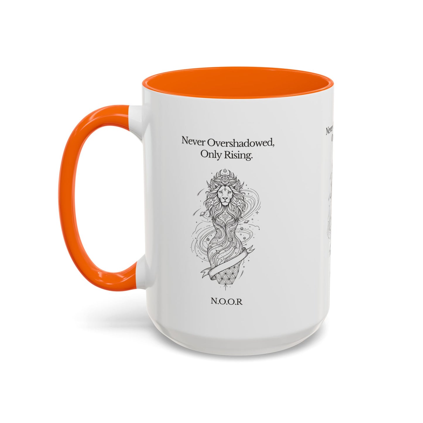 Personalized Girl Lion Accent Coffee Mug