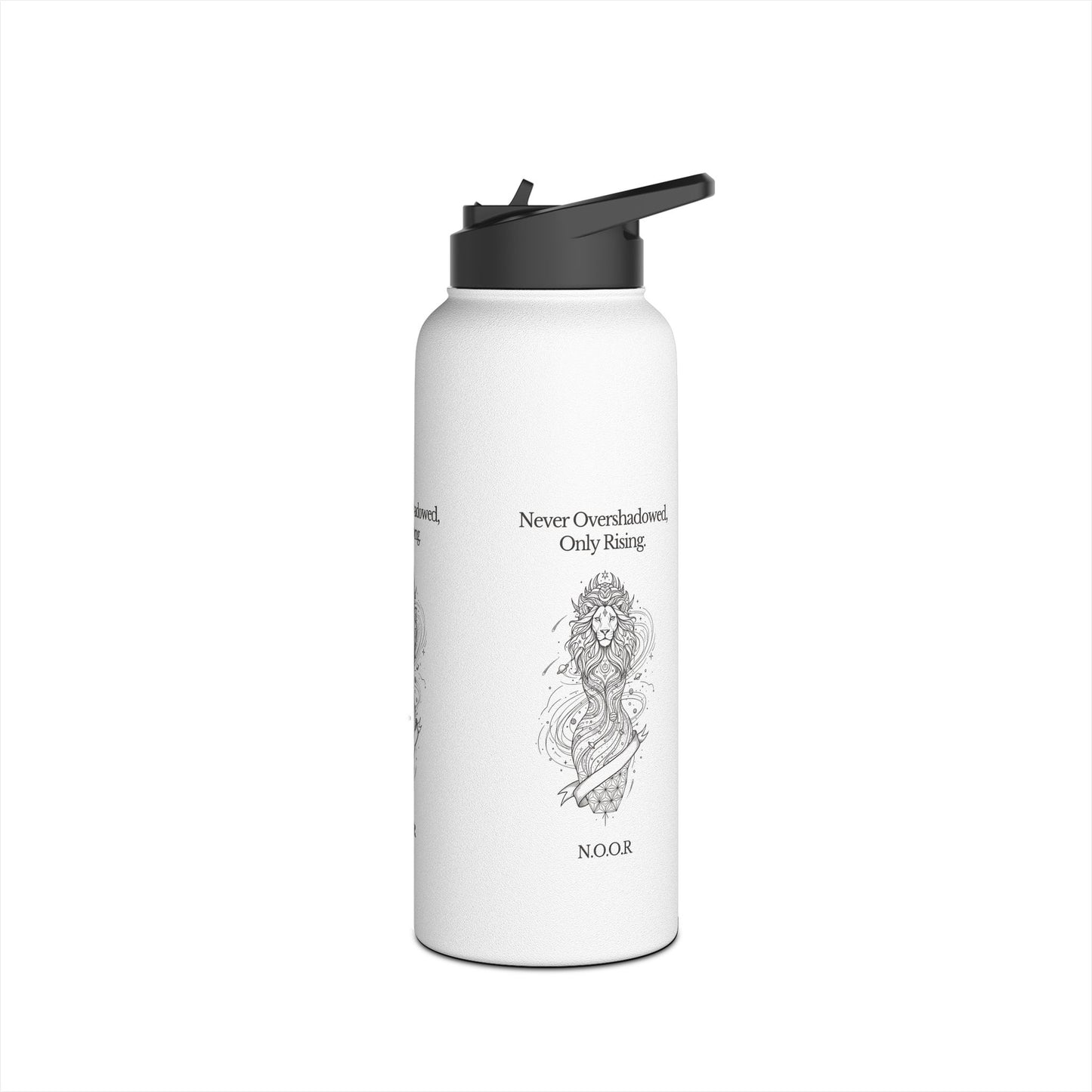 Personalized Initial Quote Girl Lion Stainless Steel Water Bottle
