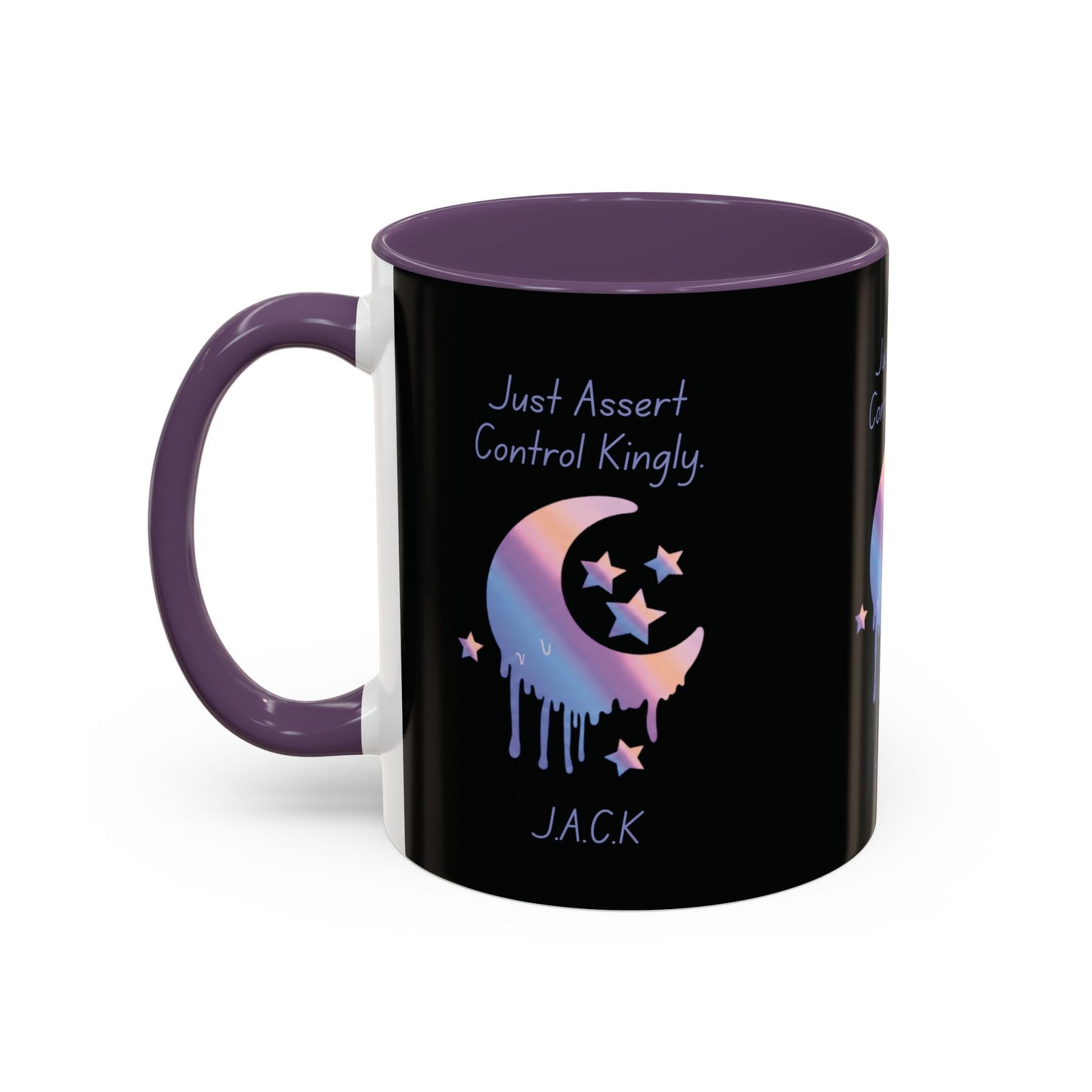 Personalized Moon Dripping Accent Coffee Mug