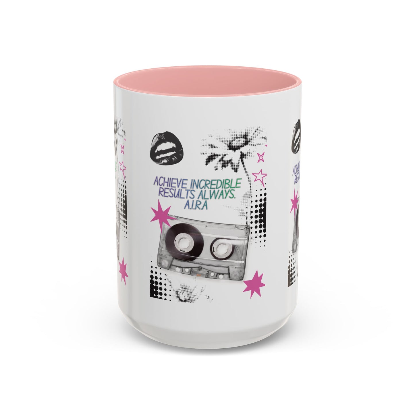 Personalized Cassette Vibes Accent Coffee Mug