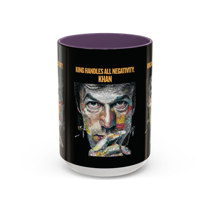 Personalized Initial Khan Accent Coffee Mug