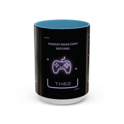 Personalized Initial Game Controller Accent Coffee Mug