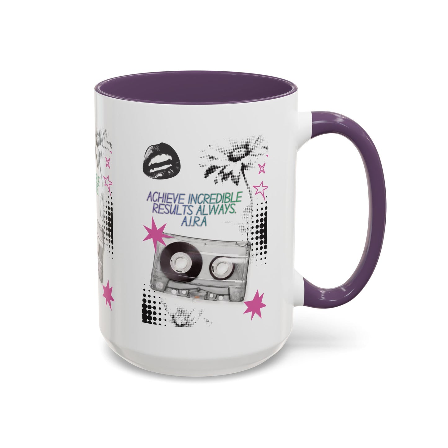 Personalized Cassette Vibes Accent Coffee Mug