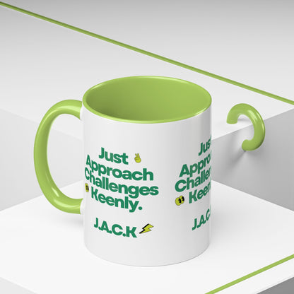 Personalized Simple Message Accent Coffee Mug