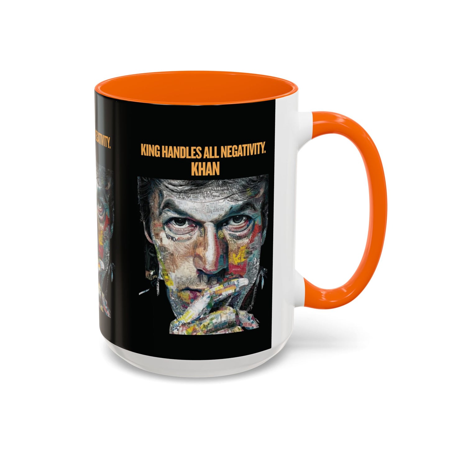 Personalized Initial Khan Accent Coffee Mug