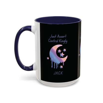 Personalized Moon Dripping Accent Coffee Mug