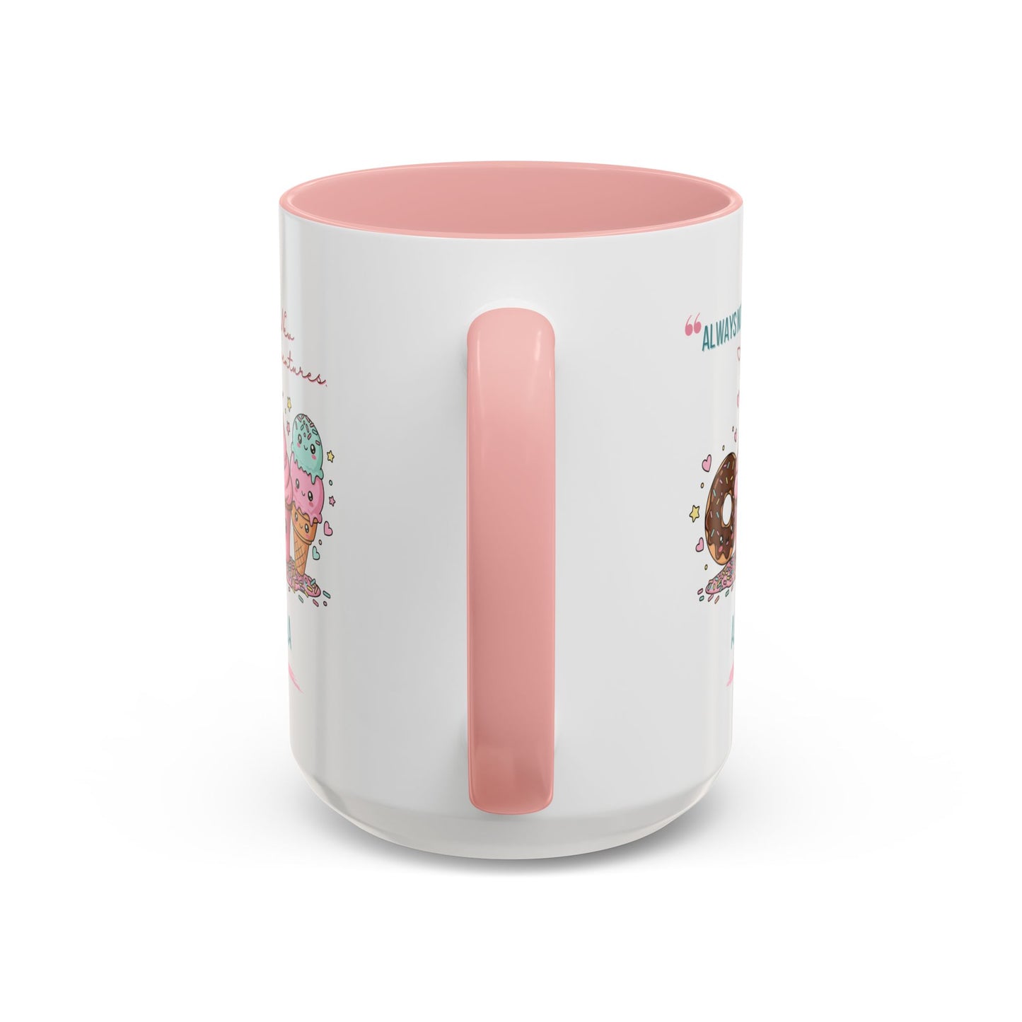 Personalized Initial Sweet Treat Accent Coffee Mug