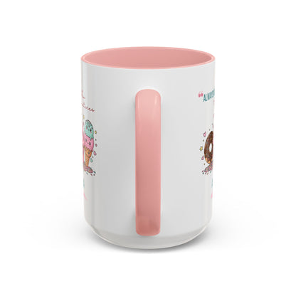 Personalized Initial Sweet Treat Accent Coffee Mug
